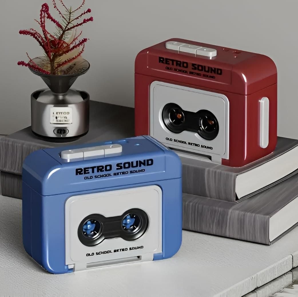 Retro Mini Cassette Speaker Keychain . A tiny speaker with an old-school vibe you’ll fall in love with.