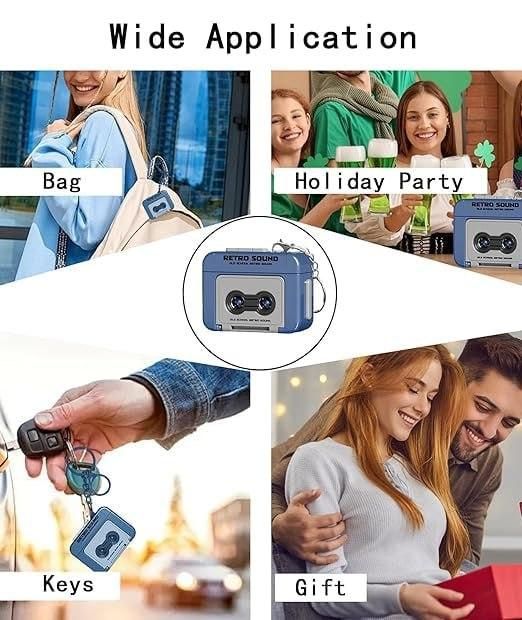 Retro Mini Cassette Speaker Keychain . A tiny speaker with an old-school vibe you’ll fall in love with.