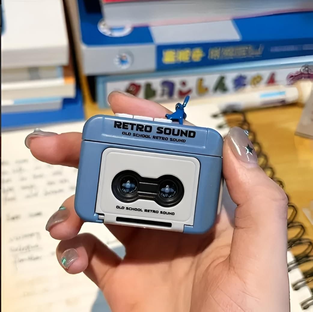 Retro Mini Cassette Speaker Keychain . A tiny speaker with an old-school vibe you’ll fall in love with.