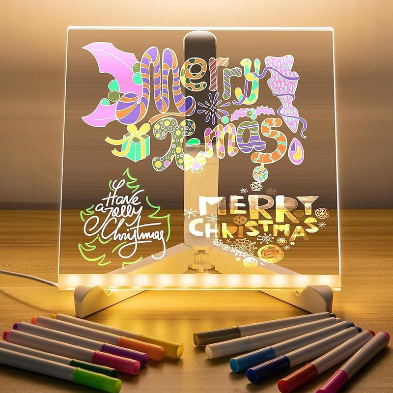 Illuminate Your Ideas: The 3D LED Light Glass Acrylic Writing Pad