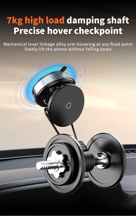 Powerful 360° Magnetic Phone Holder for Car, Home & Office.