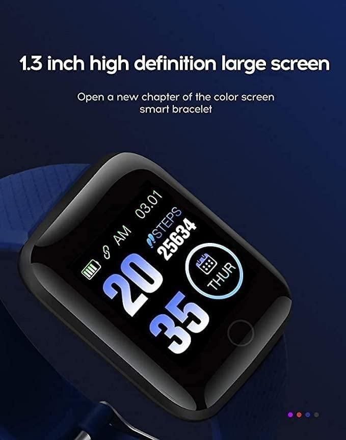 ID116 Plus Smart Fitness Watch (Heart Rate + Notifications)