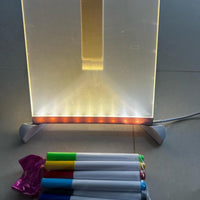3D LED Acrylic Message Board with Neon Marker Pens