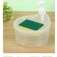 2-in-1 Soap Dispenser with Sponge Holder