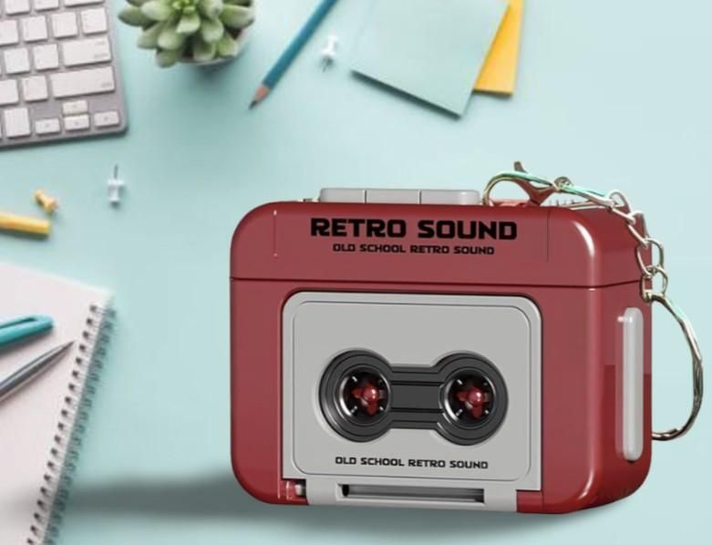 Retro Mini Cassette Speaker Keychain . A tiny speaker with an old-school vibe you’ll fall in love with.