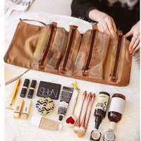 4-in-1 Detachable Hanging Toiletry Bag Foldable Travel Makeup Bag